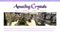 Desktop Screenshot of amazingcrystals.co.za